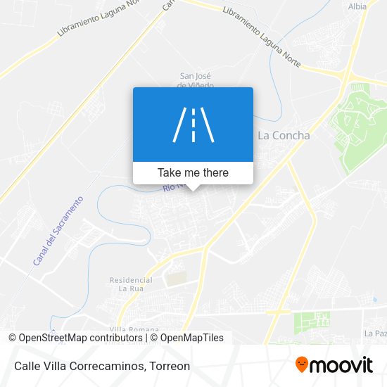 Mapa de Calle Villa Correcaminos