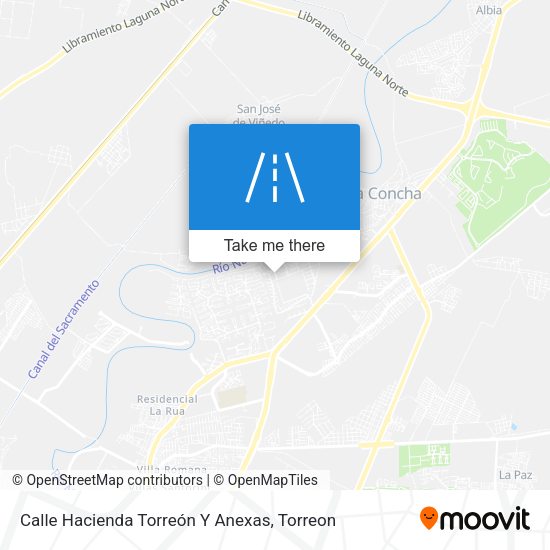 Calle Hacienda Torreón Y Anexas map
