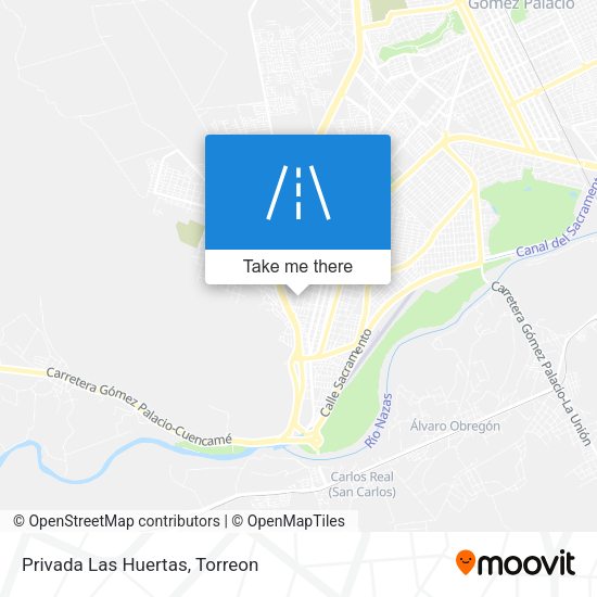 Mapa de Privada Las Huertas