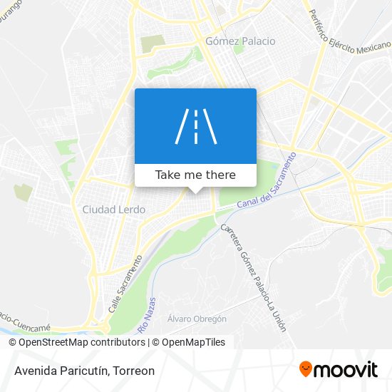 Avenida Paricutín map