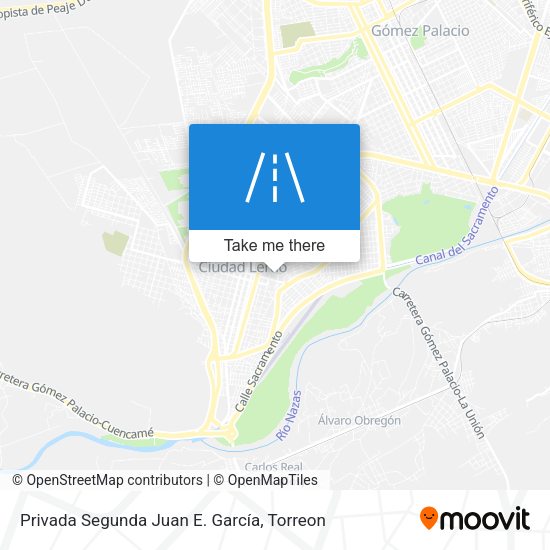 Privada Segunda Juan E. García map