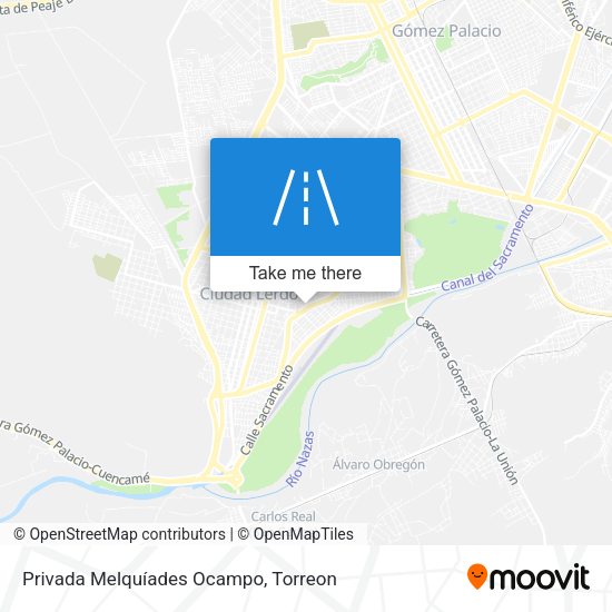 Mapa de Privada Melquíades Ocampo