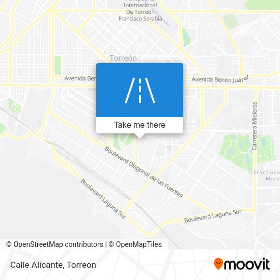 Mapa de Calle Alicante