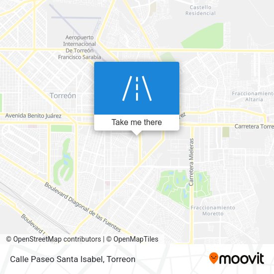 Calle Paseo Santa Isabel map