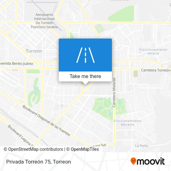 Mapa de Privada Torreón 75