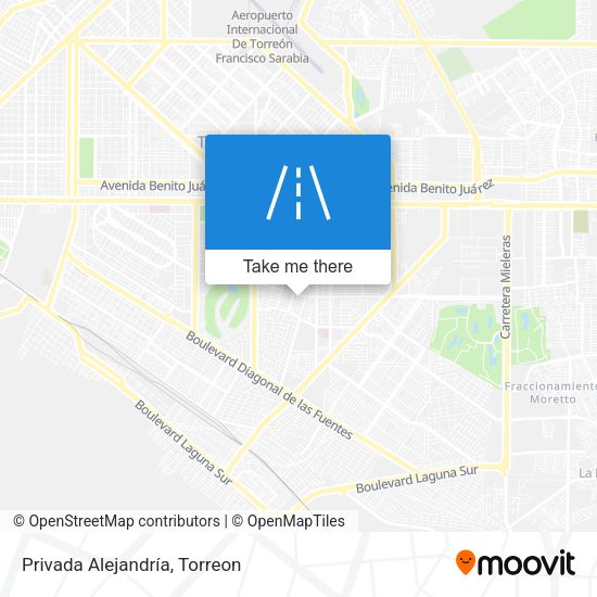 Privada Alejandría map
