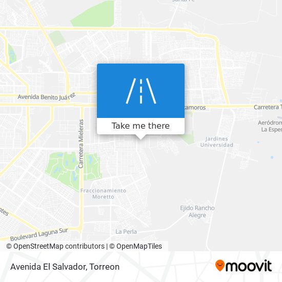 Avenida El Salvador map