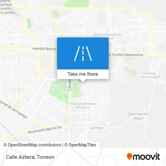Calle Azteca map