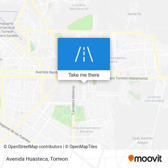 Mapa de Avenida Huasteca