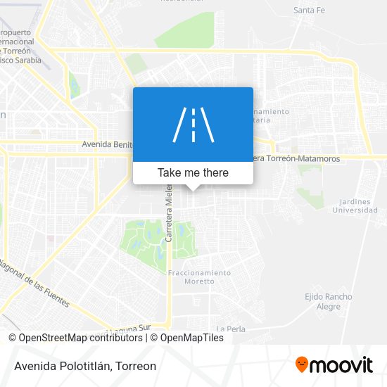 Avenida Polotitlán map