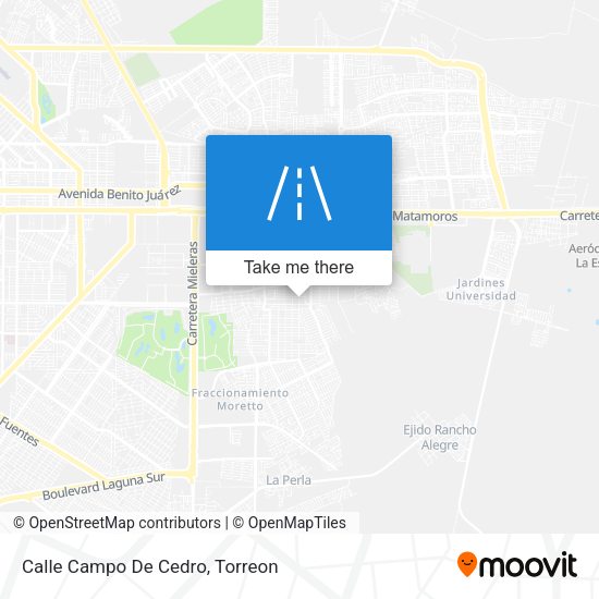 Mapa de Calle Campo De Cedro