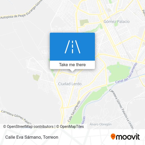 Calle Eva Sámano map