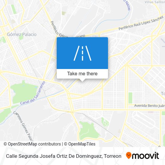 Calle Segunda Josefa Ortiz De Domínguez map