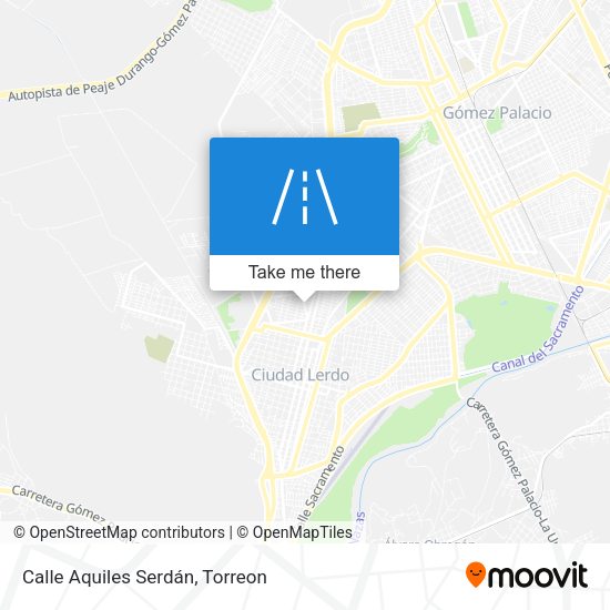 Mapa de Calle Aquiles Serdán