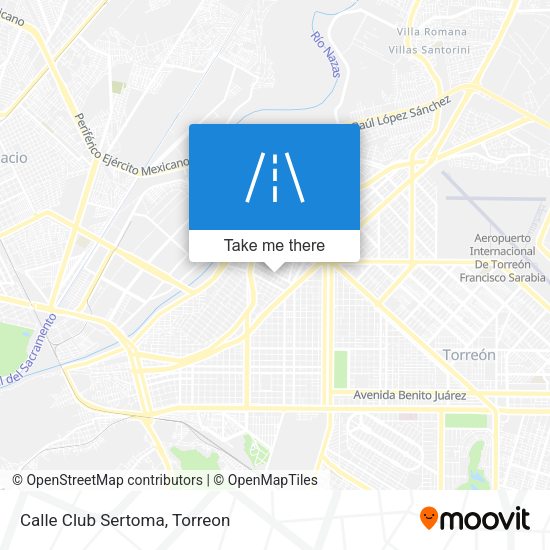 Mapa de Calle Club Sertoma