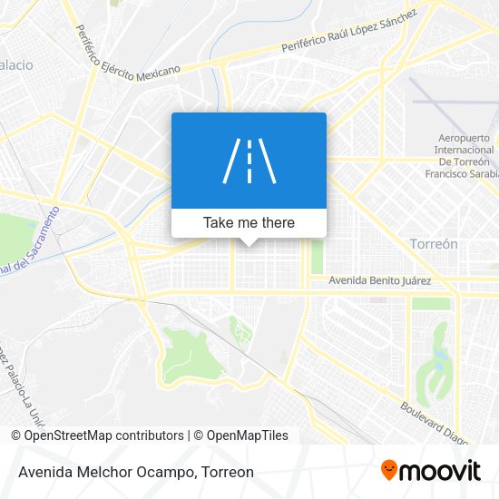 Mapa de Avenida Melchor Ocampo