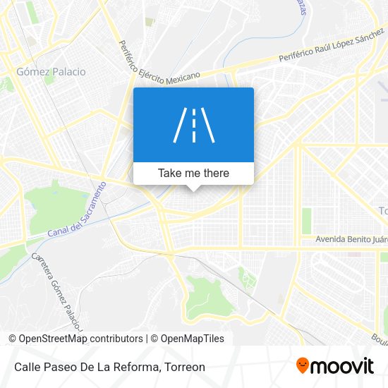 Calle Paseo De La Reforma map