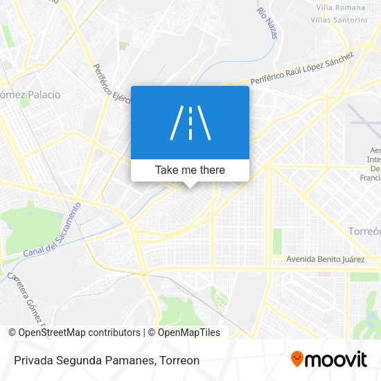 Mapa de Privada Segunda Pamanes