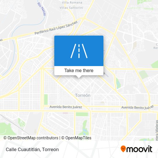 Mapa de Calle Cuautitlán