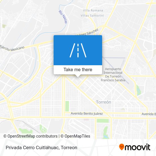 Mapa de Privada Cerro Cuitláhuac