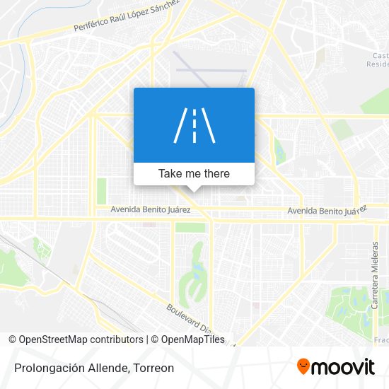 Prolongación Allende map