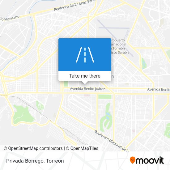 Mapa de Privada Borrego