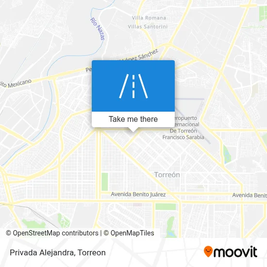 Privada Alejandra map