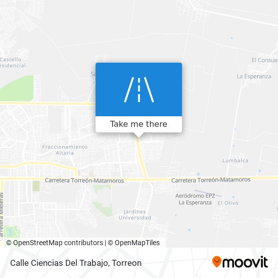 Mapa de Calle Ciencias Del Trabajo