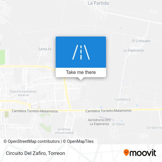 Mapa de Circuito Del Zafiro