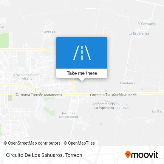 Circuito De Los Sahuaros map