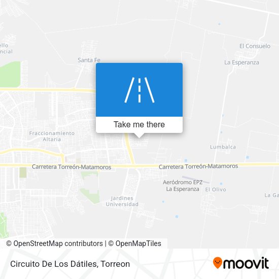 Circuito De Los Dátiles map