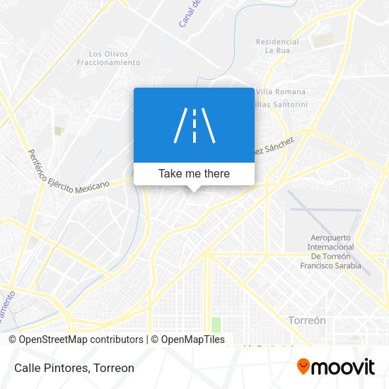 Mapa de Calle Pintores