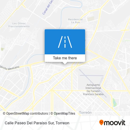 Calle Paseo Del Paraíso Sur map
