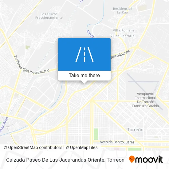 Calzada Paseo De Las Jacarandas Oriente map