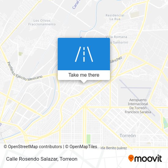Mapa de Calle Rosendo Salazar