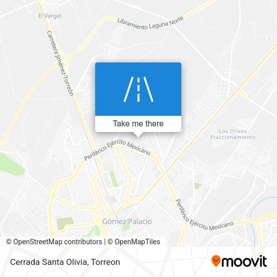 Mapa de Cerrada Santa Olivia