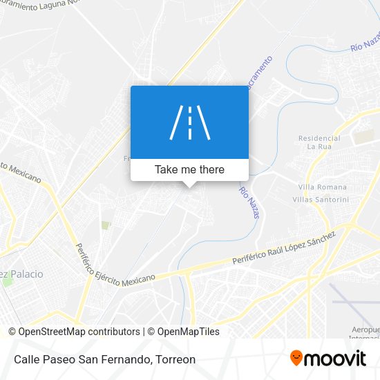 Calle Paseo San Fernando map