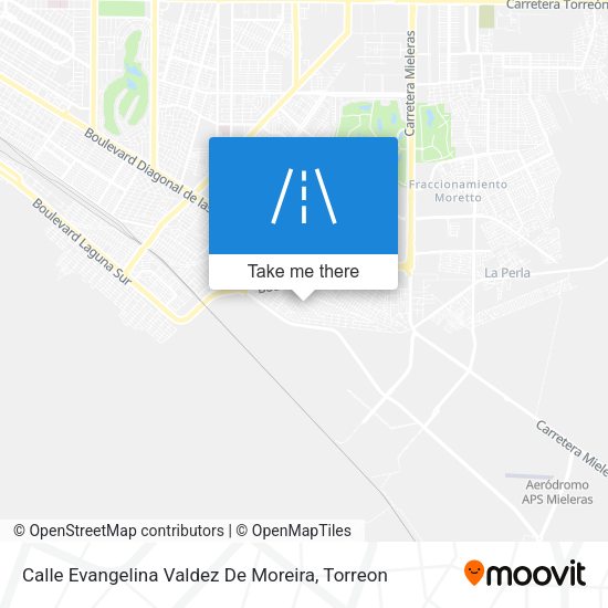 Mapa de Calle Evangelina Valdez De Moreira