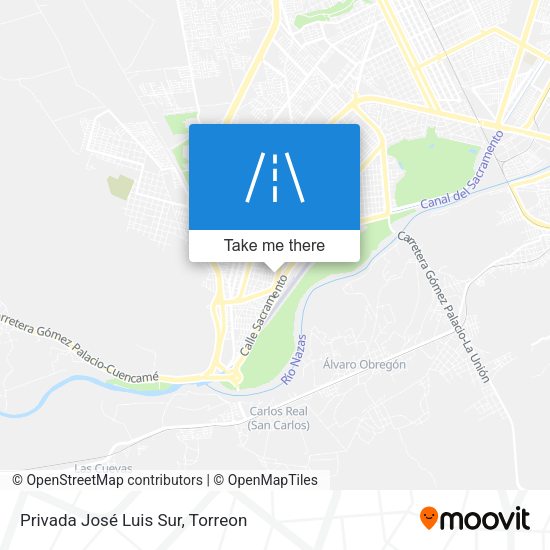 Mapa de Privada José Luis Sur