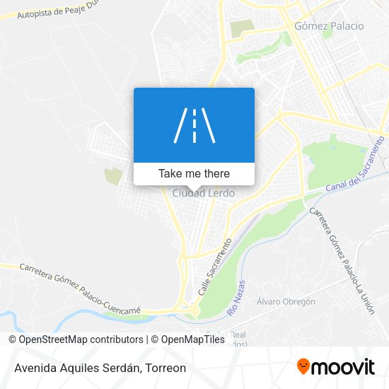 Avenida Aquiles Serdán map