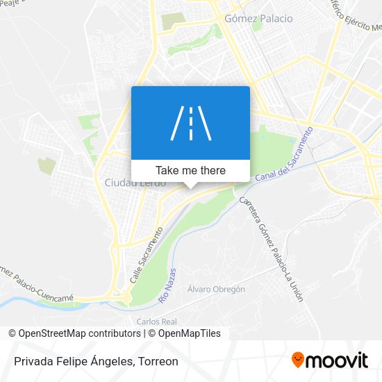 Privada Felipe Ángeles map