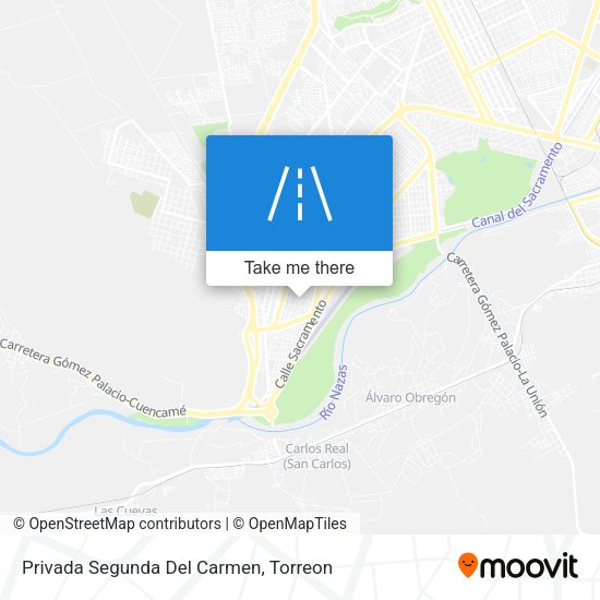 Privada Segunda Del Carmen map