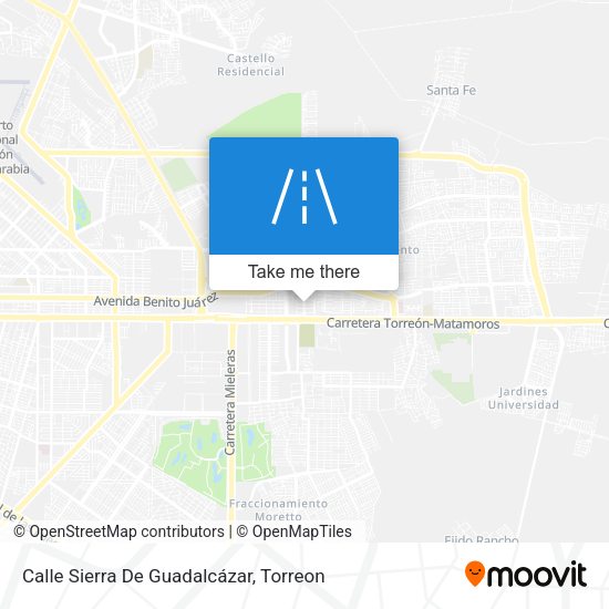 Mapa de Calle Sierra De Guadalcázar