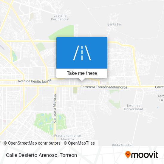 Calle Desierto Arenoso map