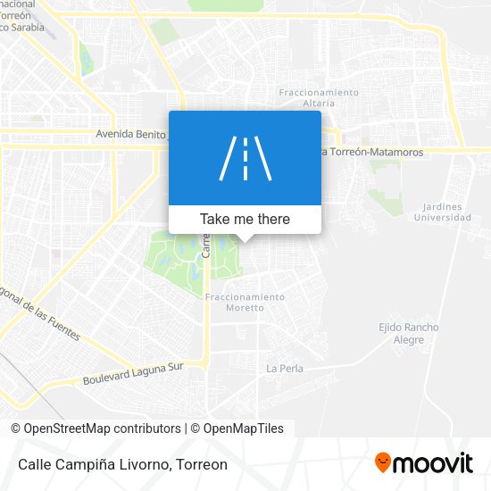 Calle Campiña Livorno map