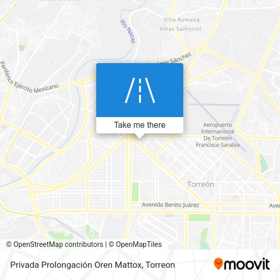 Mapa de Privada Prolongación Oren Mattox