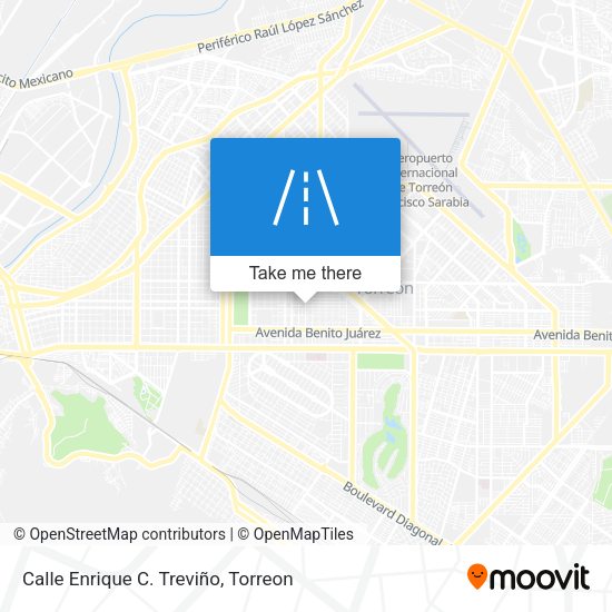 Calle Enrique C. Treviño map