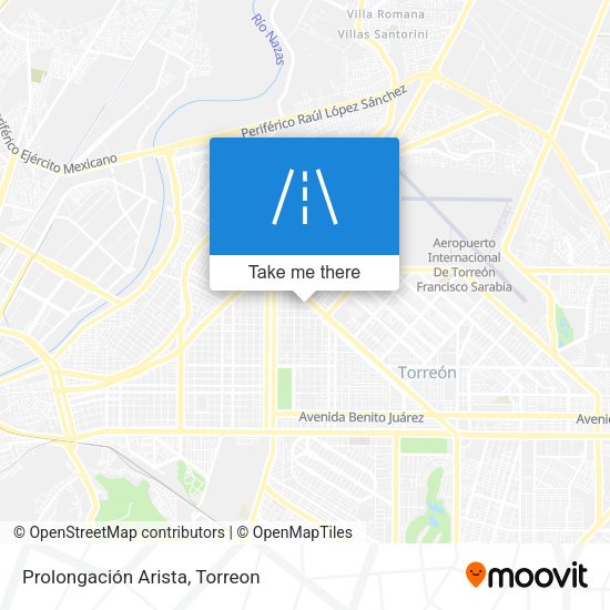 Prolongación Arista map