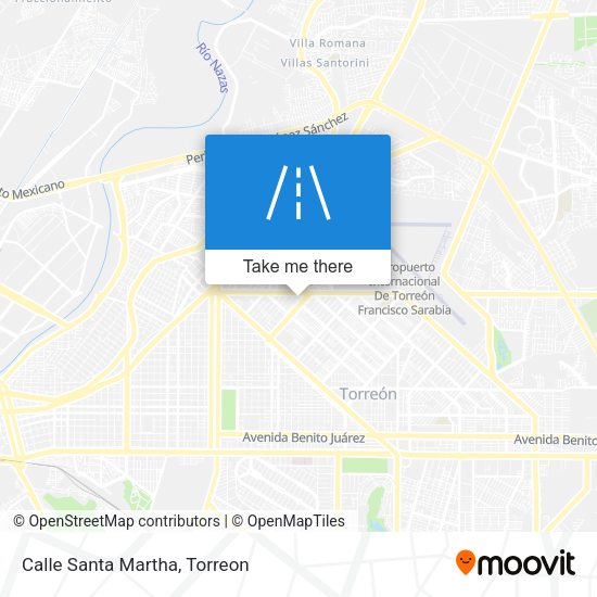 Mapa de Calle Santa Martha