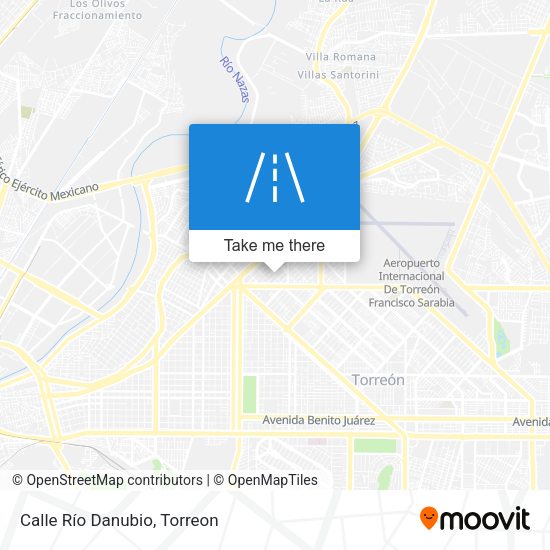 Calle Río Danubio map
